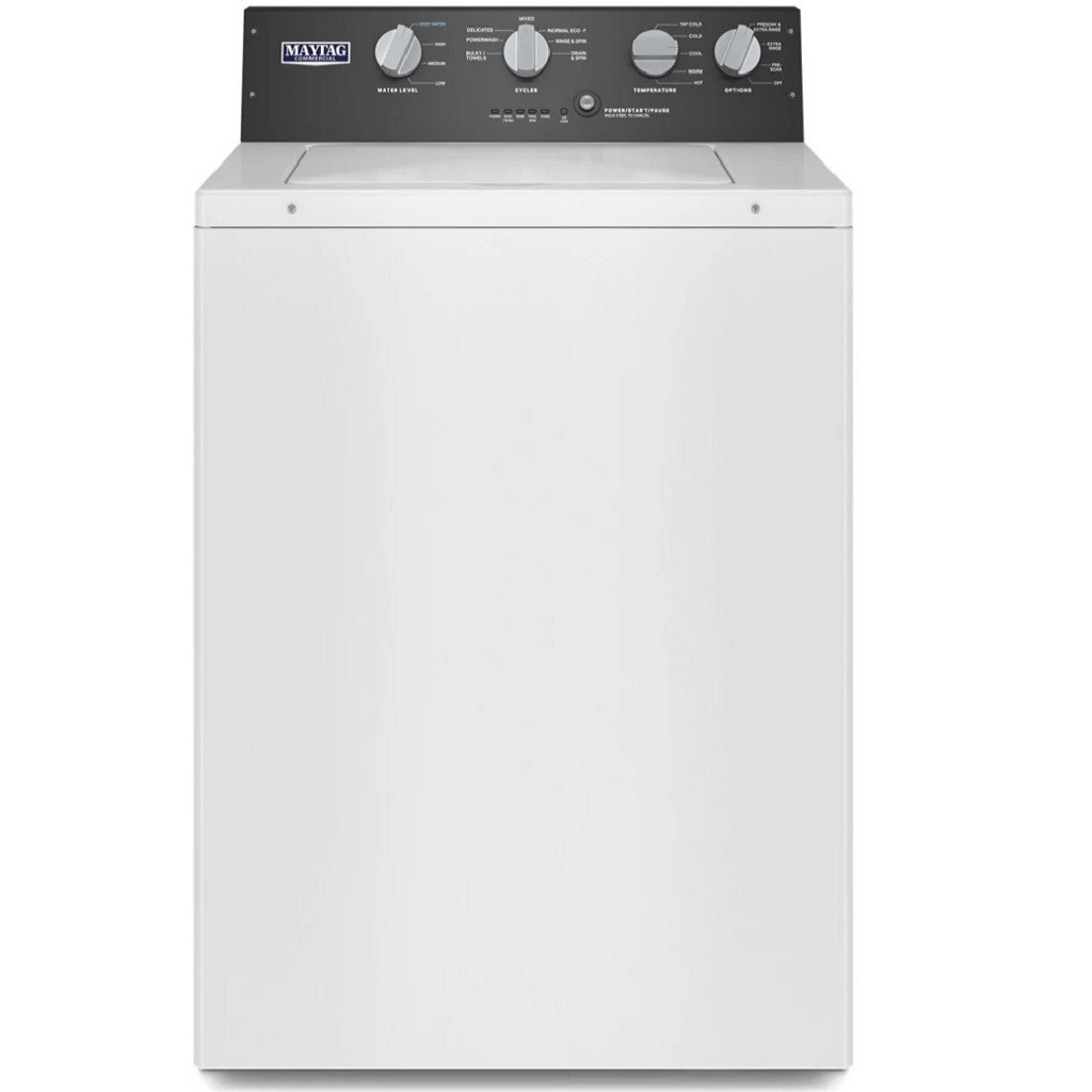27 Inch Top Load Washer 3.5 cu. ft. Capacity Dual Action Agitator Steel Drum 1/2 HP Motor Power Wash Cycle White | 313404